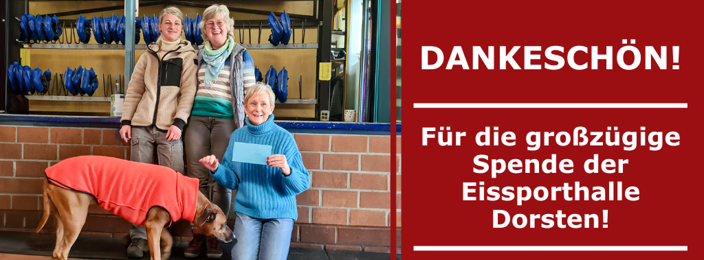 Großzügige Spende durch die Eisporthalle Dorsten